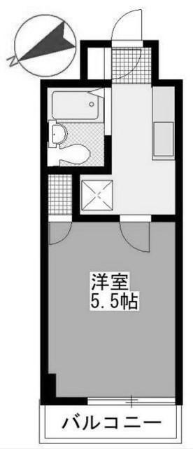 プリミエール読売ランド(1K/3階)の間取り写真