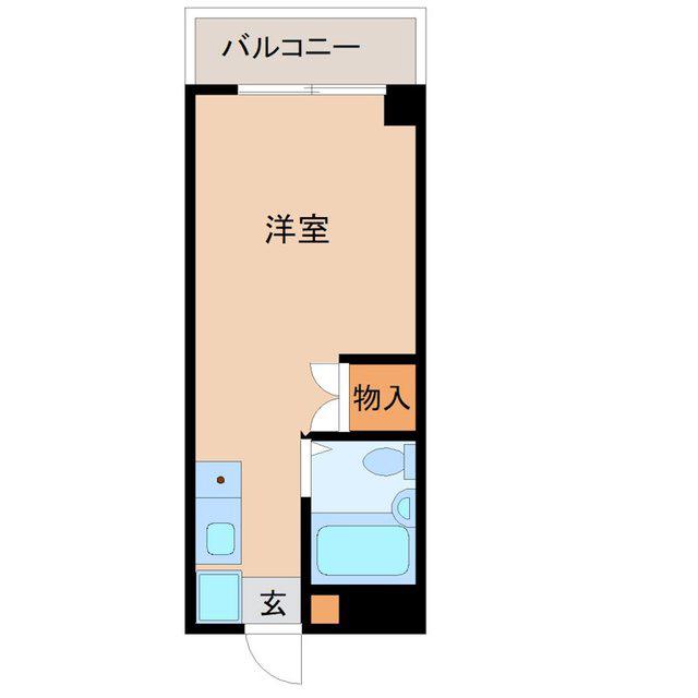 メゾンドサンベール(ワンルーム/4階)の間取り写真