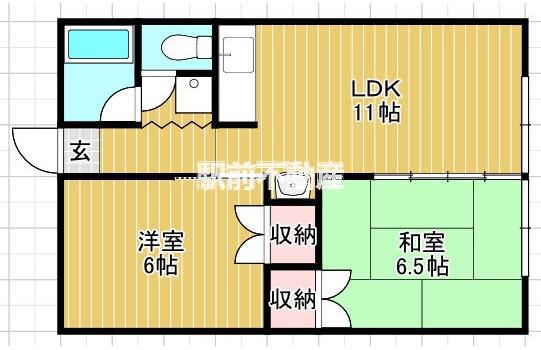 コーポラフォーレ(2LDK/2階)の間取り写真