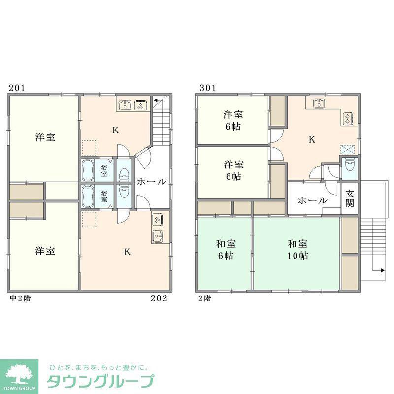横川レジデンシャル(1LDK/2階)の間取り写真