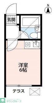 MAISON JS-1(ワンルーム/1階)の間取り写真