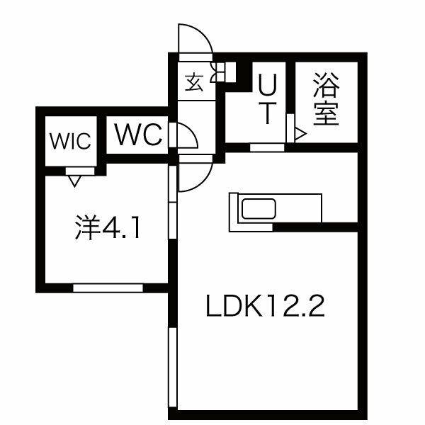 CASA DE SHELLEY(1LDK/1階)の間取り写真