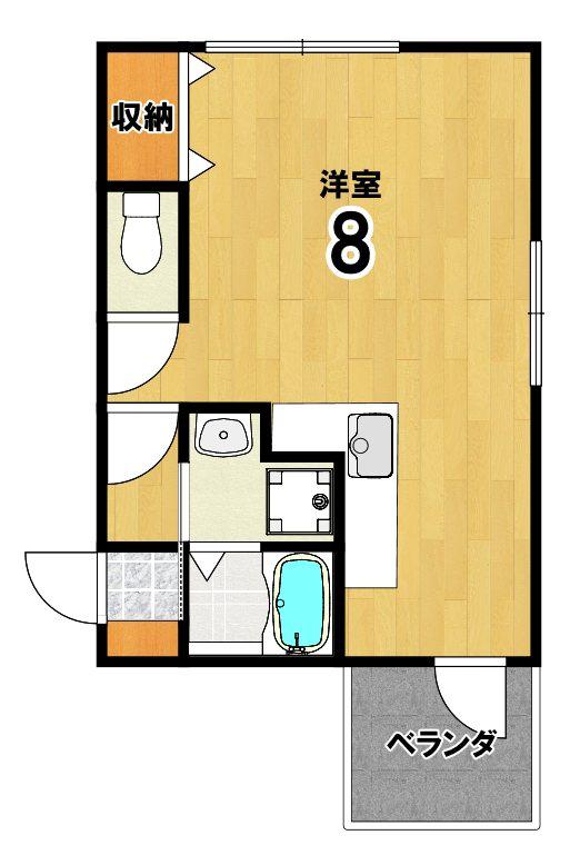 一乗寺北大丸町計画(ワンルーム/4階)の間取り写真