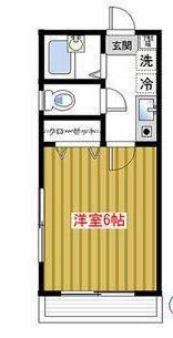 PALAハイツ(1K/3階)の間取り写真