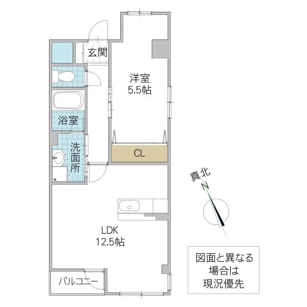 LUMINOUS STAGE(1LDK/3階)の間取り写真