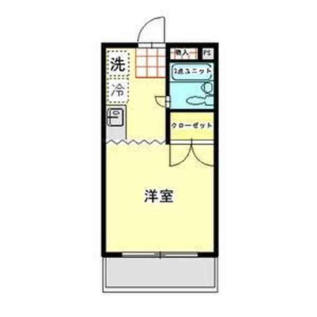 サンライズ昭島(1K/3階)の間取り写真