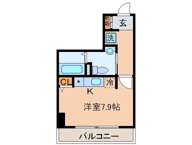 PARK AXIS丸の内(ワンルーム/12階)の間取り写真