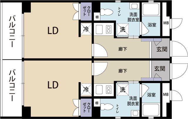小鳩プレイス(1K/4階)の間取り写真