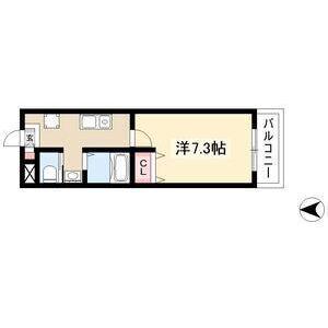 A・CITY東岸(1K/5階)の間取り写真