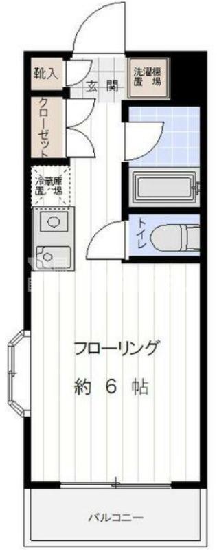 日神パレステージ三軒茶屋(ワンルーム/3階)の間取り写真