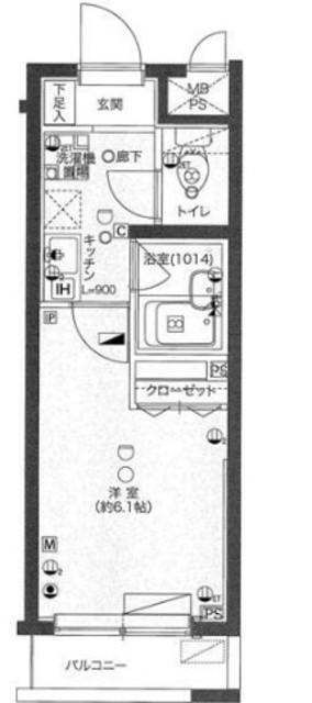 GROWS桜台STATIONAREA(1K/5階)の間取り写真