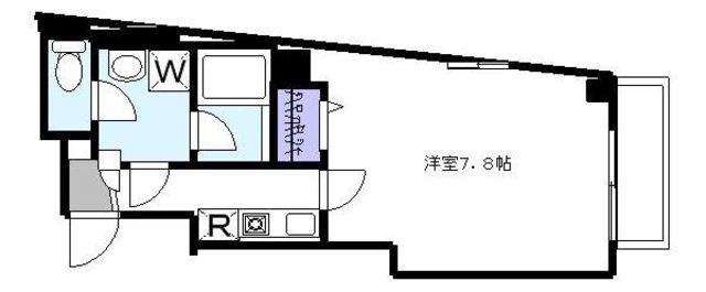 フレア平井(1K/5階)の間取り写真