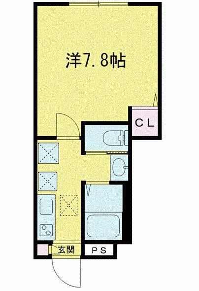 ソレイユ駒込(1K/1階)の間取り写真