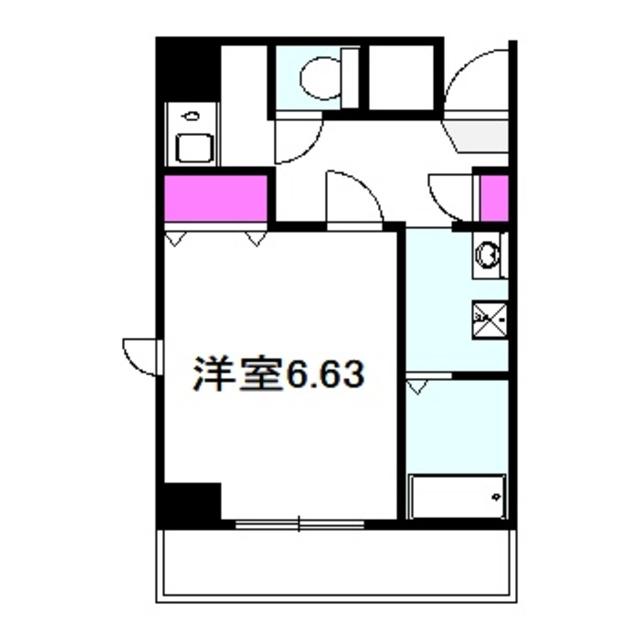 ジュネス関目高殿(1K/5階)の間取り写真