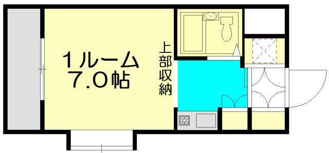 エーブル井荻(ワンルーム/3階)の間取り写真