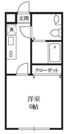 HJ PLACE KAWASAKI(1K/5階)の間取り写真