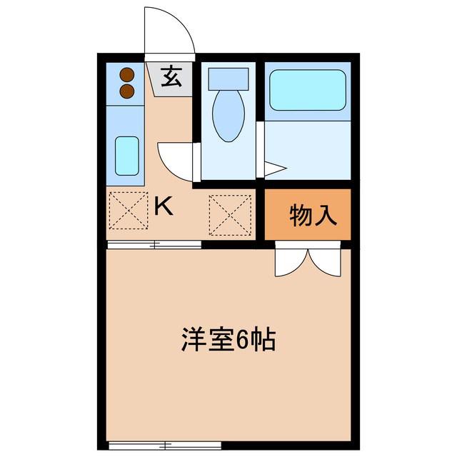 フォーブル石井(1K/1階)の間取り写真