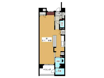 SK BUILDING‐3(ワンルーム/6階)の間取り写真