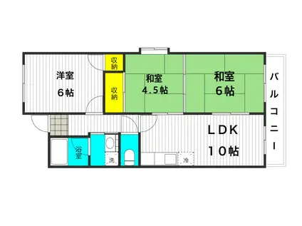 メゾンジョイ(3LDK/2階)の間取り写真