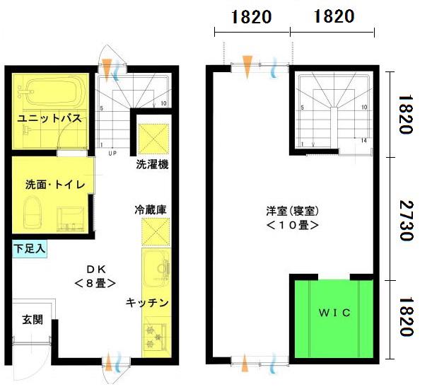 医大前コート岩倉町59(1LDK/2階)の間取り写真