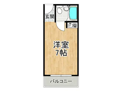 シャトレSI千代田(ワンルーム/3階)の間取り写真
