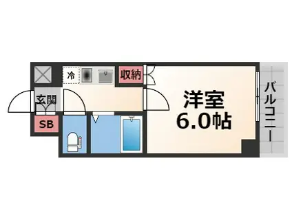 ビクトワール小阪(1K/3階)の間取り写真