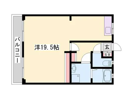三宅マンション(ワンルーム/2階)の間取り写真