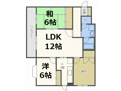 M・93(3LDK/3階)の間取り写真