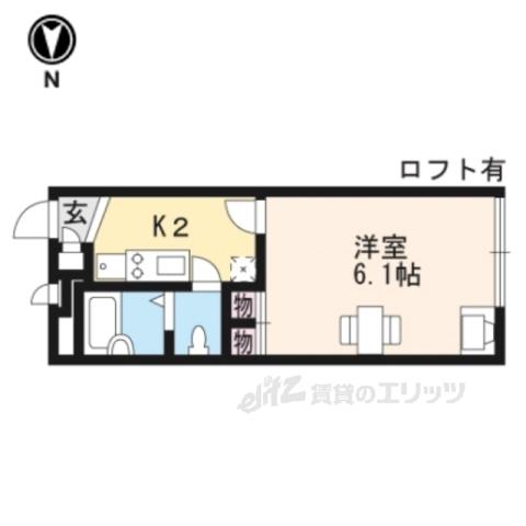 レオパレス甲南(1K/2階)の間取り写真