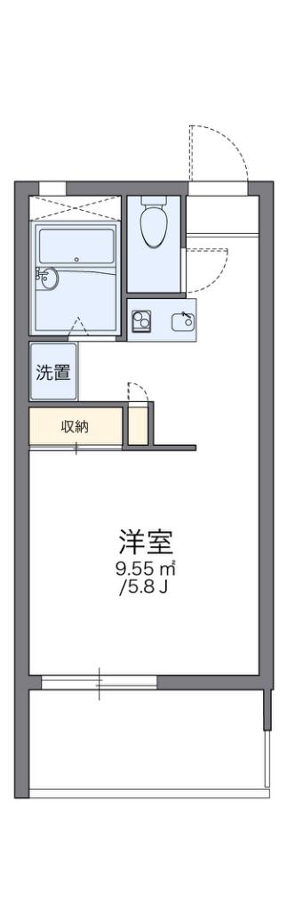 レオパレスツインズ加島弐番館(1K/3階)の間取り写真