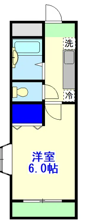 アルカサル堀江 2階階 間取り