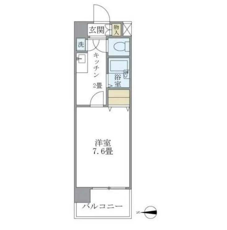 イーストコート芝 7階階 間取り