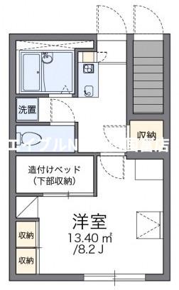 レオパレスA&K(1K/1階)の間取り写真