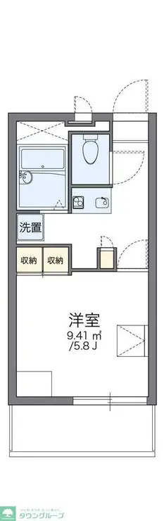 レオパレスオーロラ 1階階 間取り