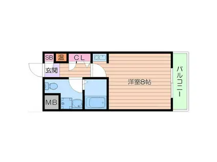 PEDDY MARRYII(1K/1階)の間取り写真