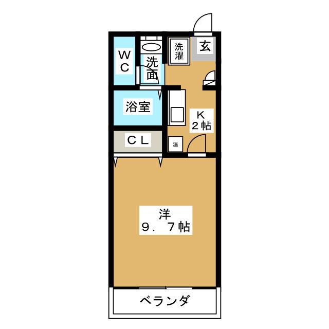 マンションTENYU(1K/3階)の間取り写真