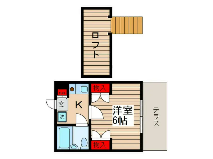 ジュネパレス松戸第156 1階階 間取り