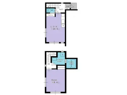 PEONY(1LDK/1階)の間取り写真