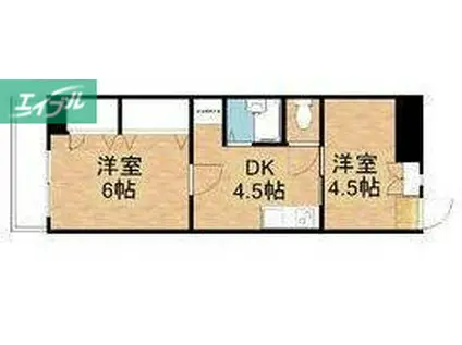 センチュリーふなばし(2DK/4階)の間取り写真