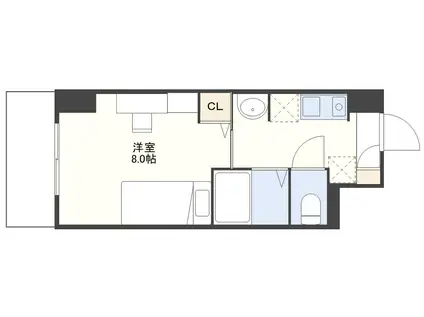 カレッジコート長崎大学前(ワンルーム/2階)の間取り写真