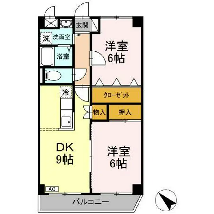 クレッセ 1階階 間取り