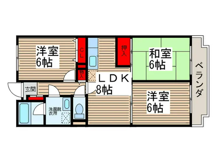 司第一マンション 5階階 間取り