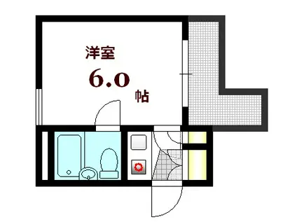 サンローレル平野町(1K/5階)の間取り写真