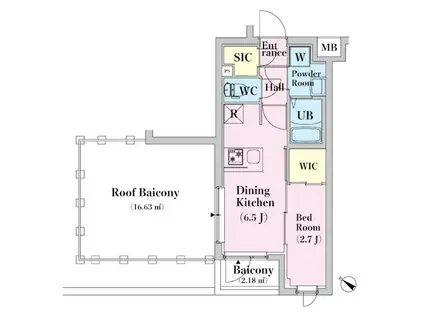HYS 武蔵境(ワンルーム/4階)の間取り写真