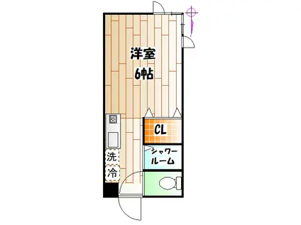 アーバン606(ワンルーム/3階)の間取り写真