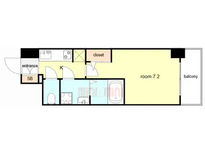 S-RESIDENCE大和田ALINE(1K/10階)の間取り写真