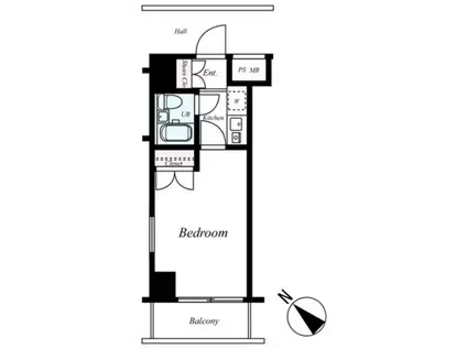 ステージファースト武蔵小山(1K/10階)の間取り写真