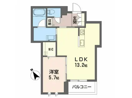 コンフォルタ(1LDK/3階)の間取り写真