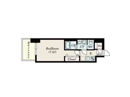 S-RESIDENCE名駅南(1K/5階)の間取り写真