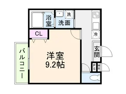 フジパレス堺白鷺III番館(1K/1階)の間取り写真